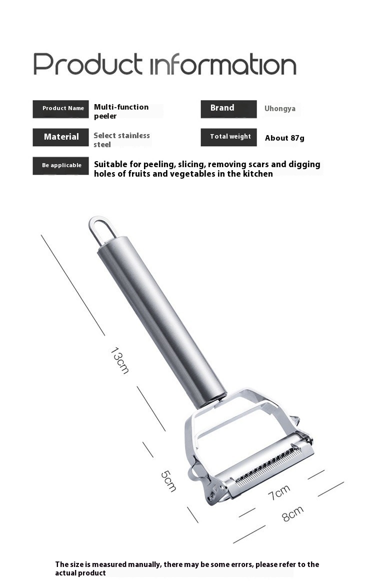 Title 1, Multifunctional 304 Stainless Steel Peeler