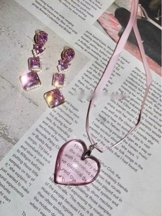 Pink Heart Necklace