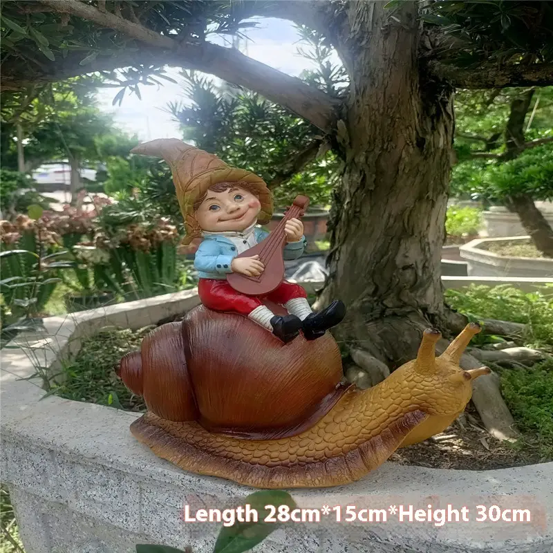 Outdoor Cartoon Snail Resin Decorations