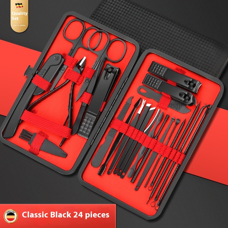 Black Red 24 Piece Set