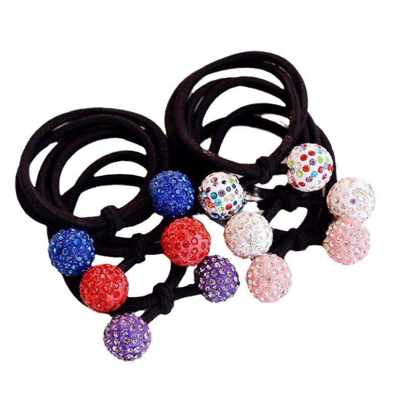 Title 4, Rhinestone Ball Hair Ring Hair Accessories Swe...