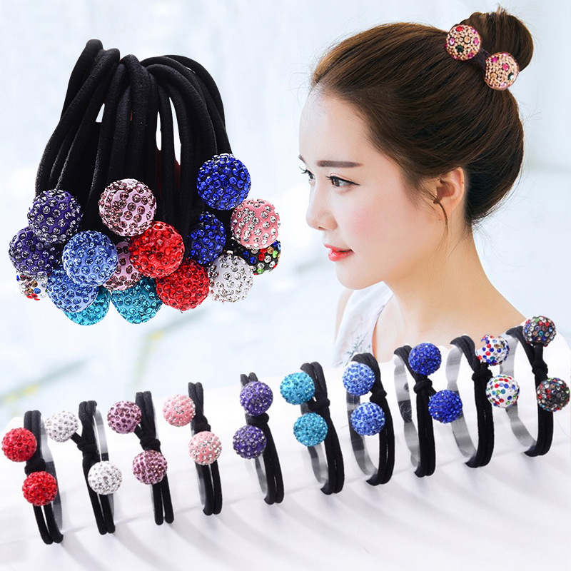 Title 1, Rhinestone Ball Hair Ring Hair Accessories Swe...