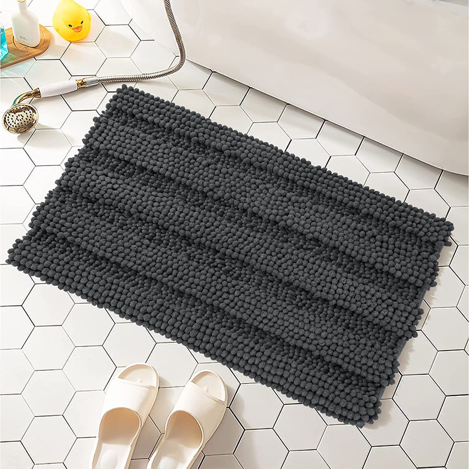 Title 4, Thick And Fine Wool Chenille Floor Mat Absorben...