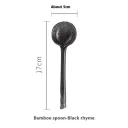 Black Rhyme Bamboo Spoon
