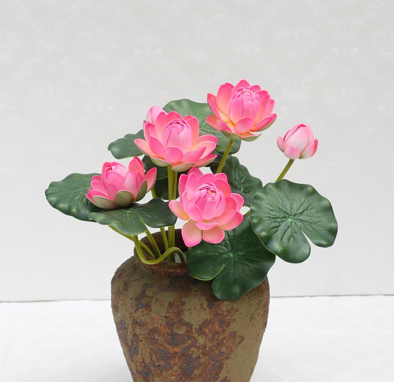 Title 4, Simulation Lotus 7 Small Water Lily Ornamental ...