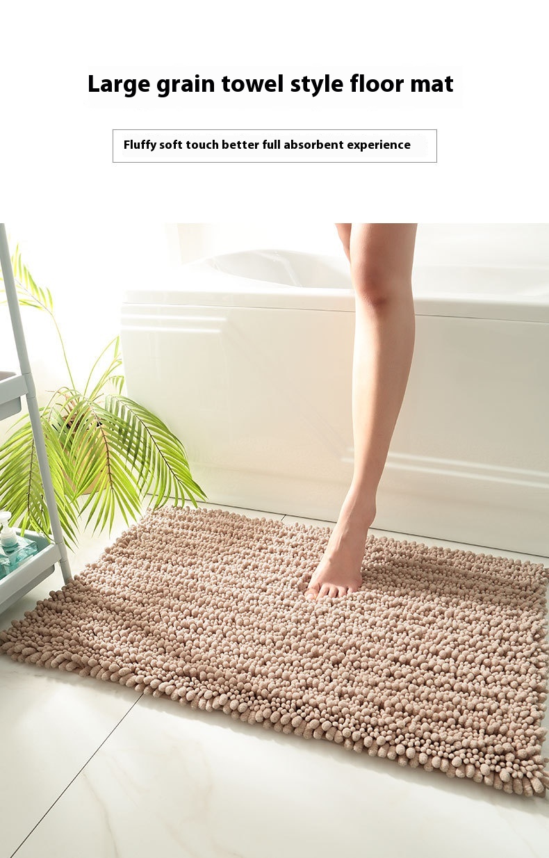 Title 8, Floor Mat Bathroom Chenille Thickened Non-slip