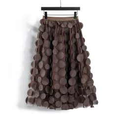 Women's Heavy Industry Retro Line Skirt - Maroon - View 1