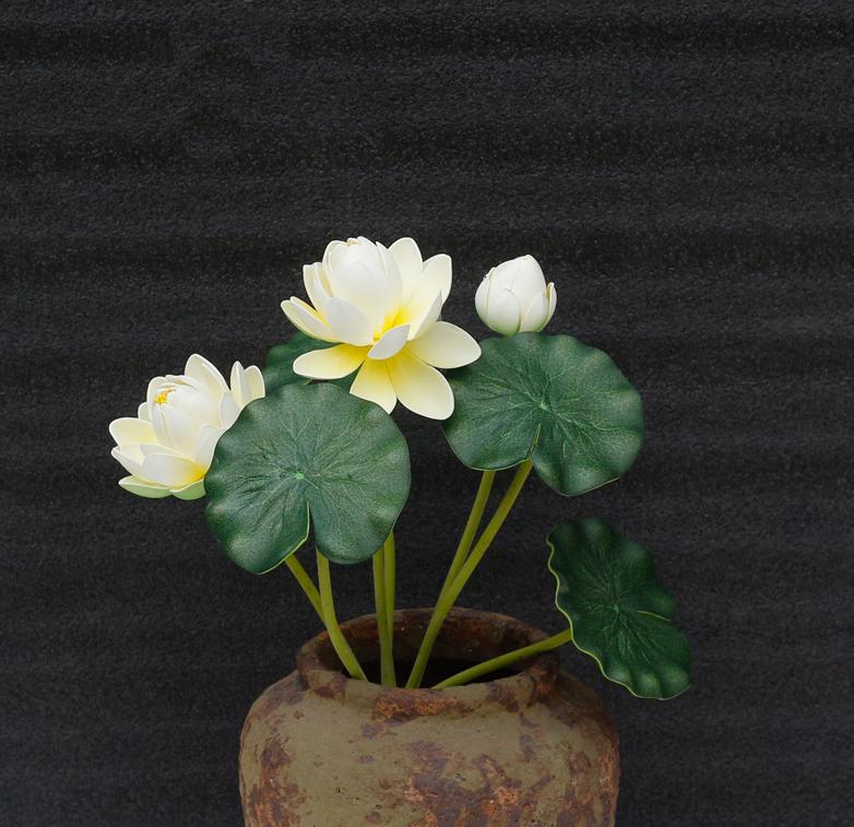 Title 2, Simulation Lotus 7 Small Water Lily Ornamental ...