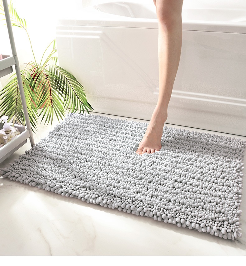 Title 12, Thickened Non-slip Chenille Bathroom Floor Mat....