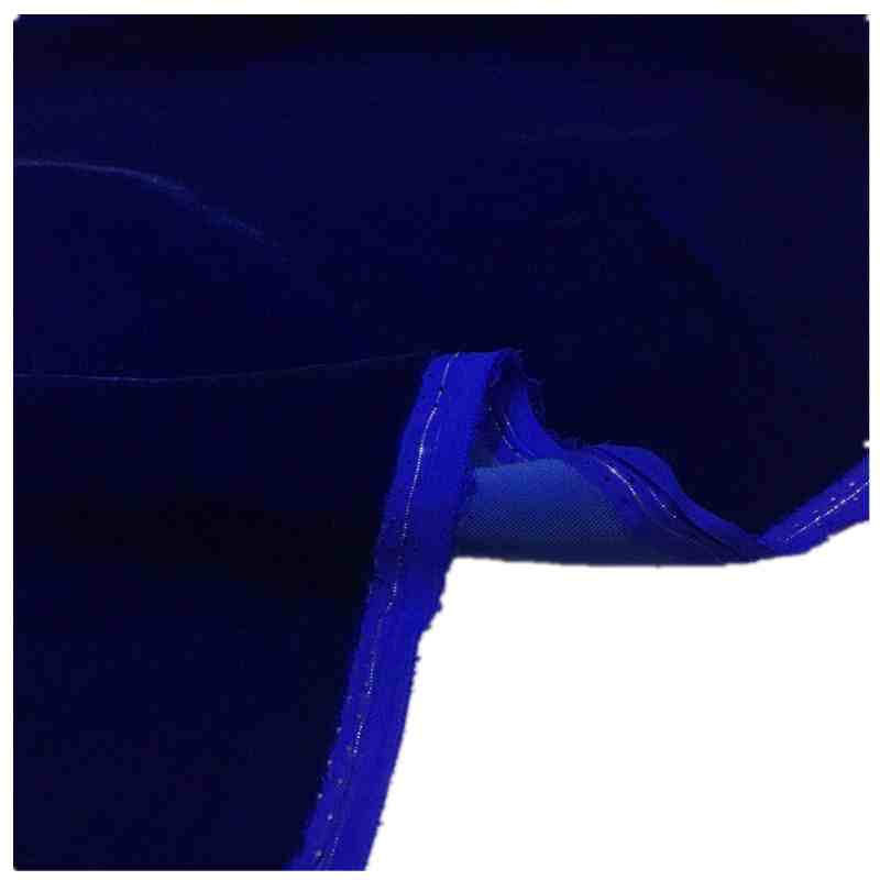 Title 5, Imperial Royal Blue Silk Velvet Cheongsam Fabric