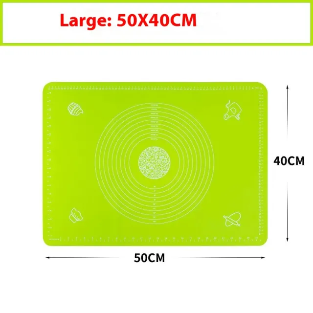 Kitchen Thickened Dough Kneading Chopping Board Non slip Baking Pad 40X50 Green 0.6Mm - Shop at LoveMi