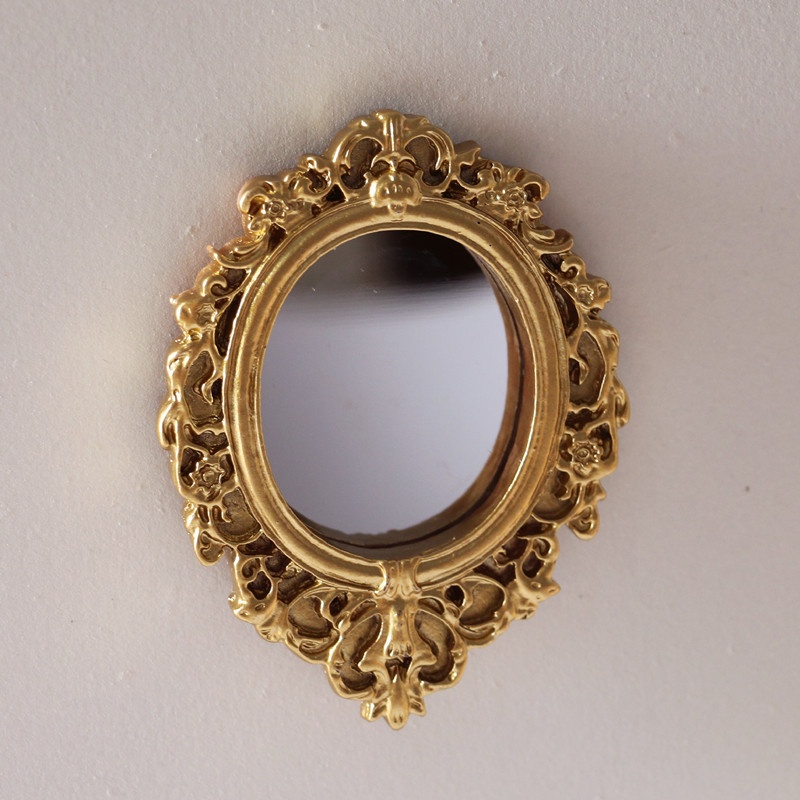 Title 11, Mini Classical Mirror Round Carved Accessories