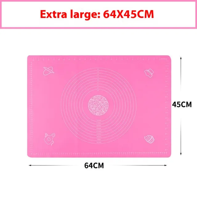 Kitchen Thickened Dough Kneading Chopping Board Non slip Baking Pad 45X64 Pink 0.6Mm - Shop at LoveMi