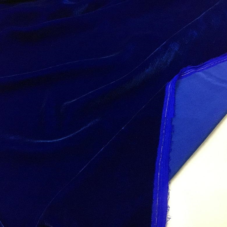 Title 3, Imperial Royal Blue Silk Velvet Cheongsam Fabric