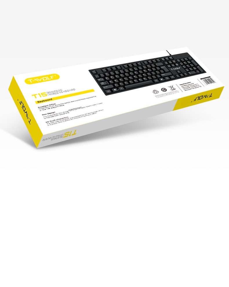 Title 9, Wired USB Keyboard Laptop Office Home