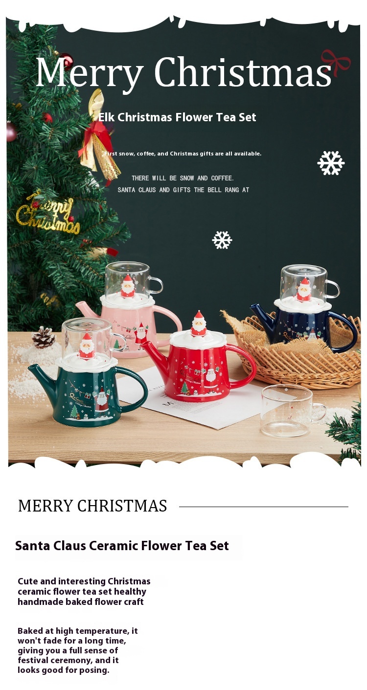 Title 3, Creative Three-dimensional Santa Claus Tea Set ...