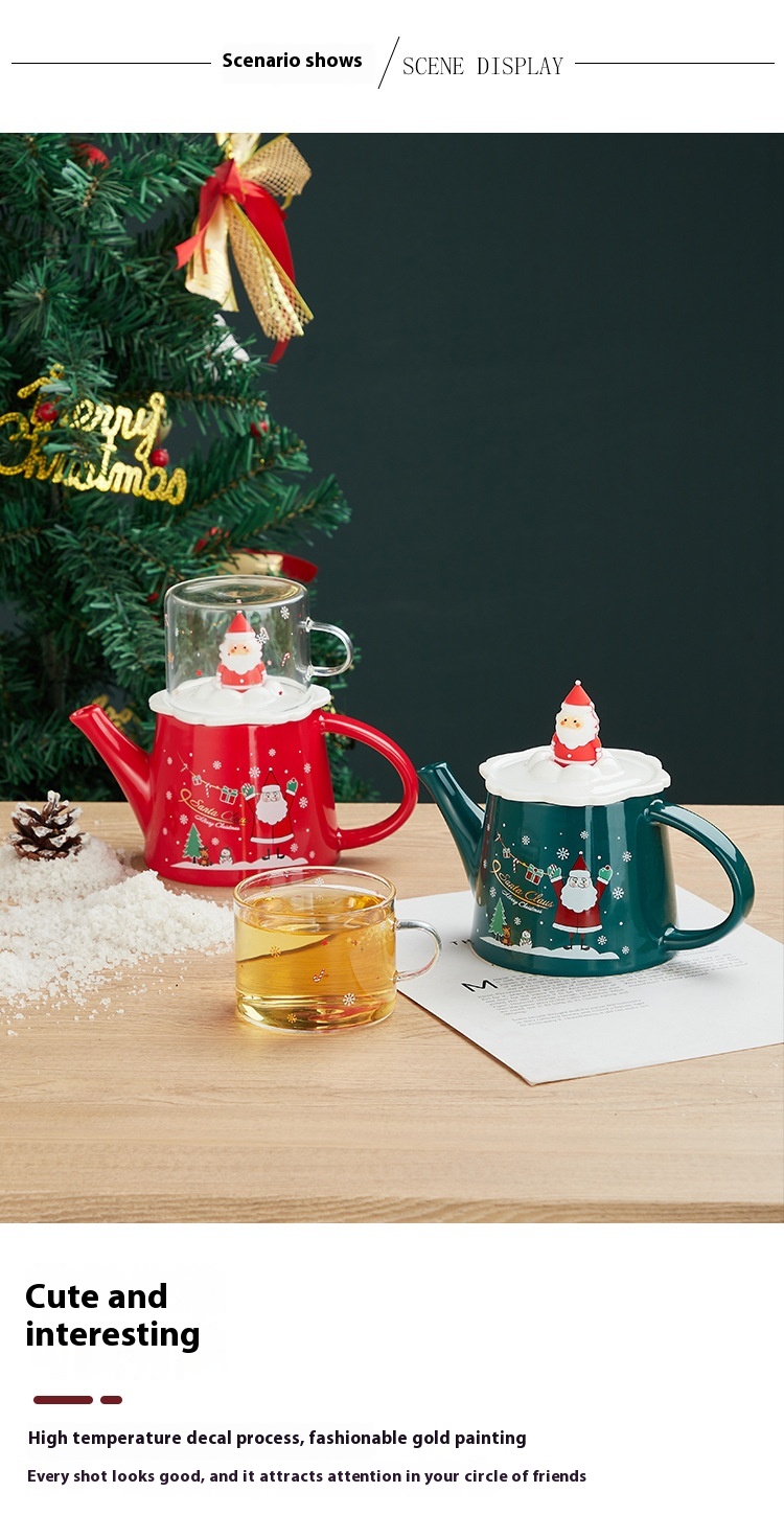 Title 8, Creative Three-dimensional Santa Claus Tea Set ...