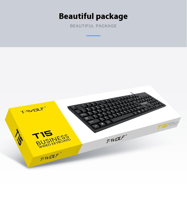 Title 8, Wired USB Keyboard Laptop Office Home