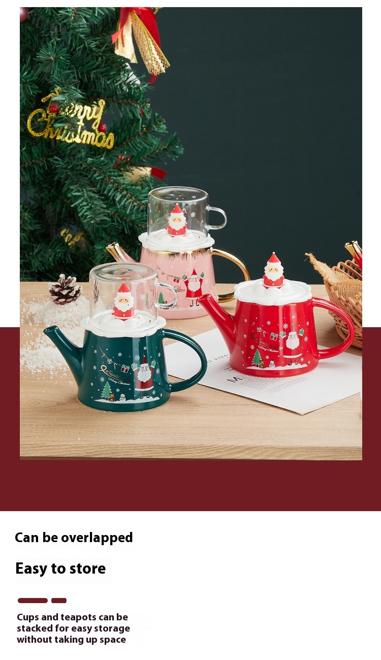 Title 9, Creative Three-dimensional Santa Claus Tea Set ...