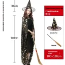 1.4 Gold Cloak Wizard Hat Broo