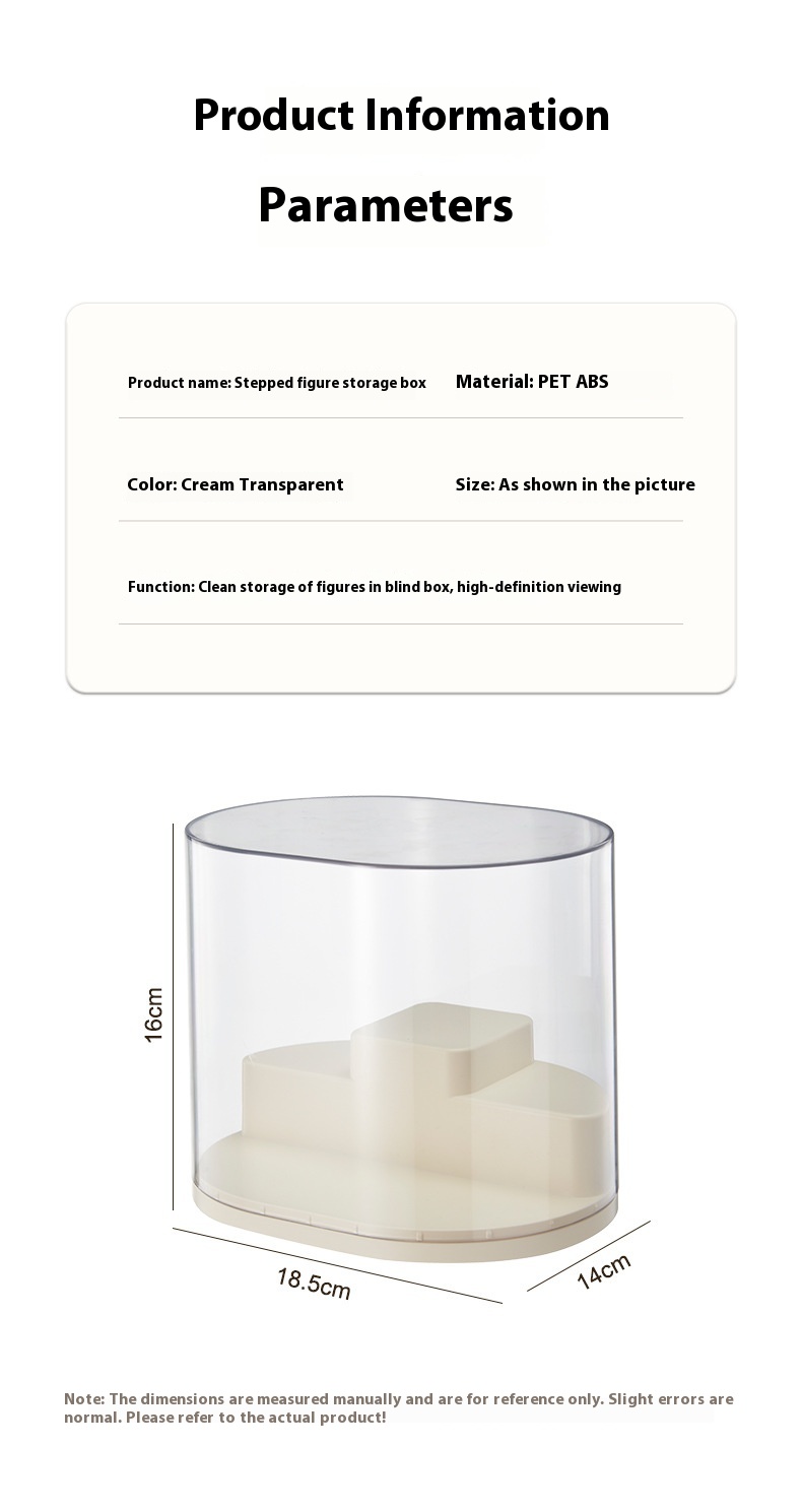 Title 13, Desktop Dustproof Cream Wind Display Organizer