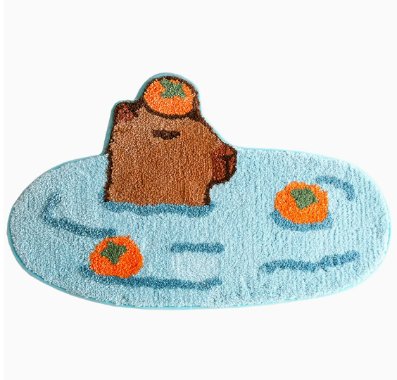 Title 1, Fantasy Capabala Capybara Bedroom Bedside Carpet