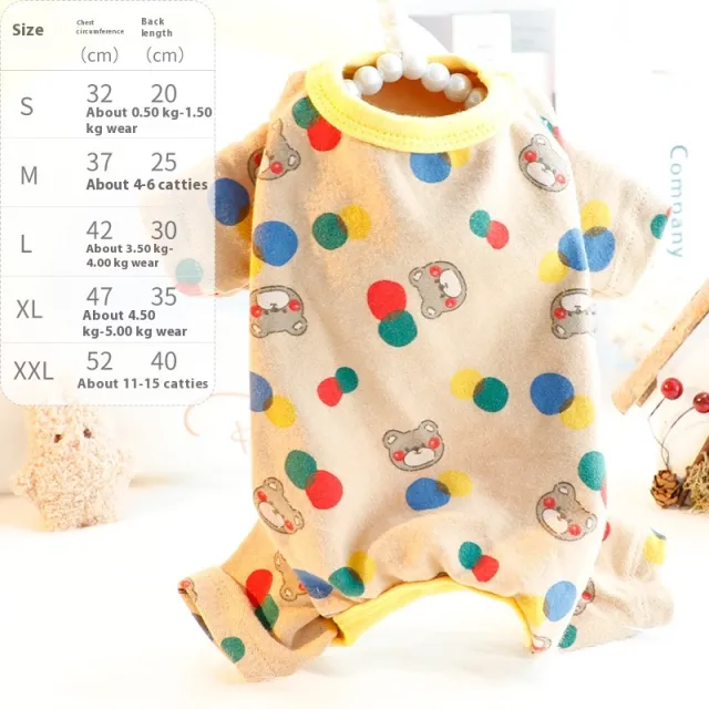 Autumn And Winter Clothing Home Wear Small Dog Teddy Pet Clothes Light Brown - Shop at LoveMi