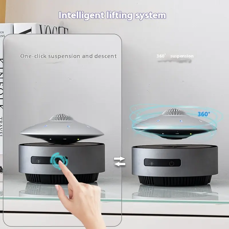 Automatic Lifting Magnetic Levitation Bluetooth Speaker