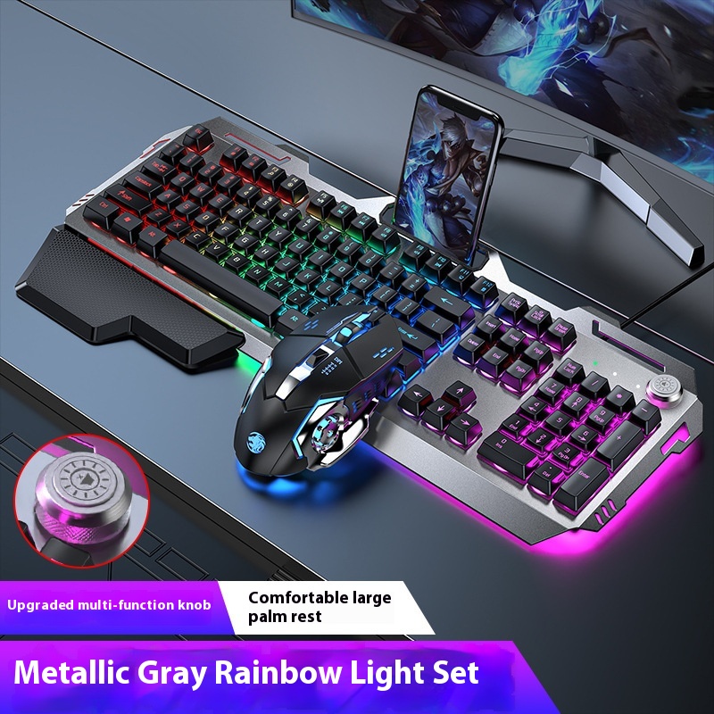 Silver Black Mouse