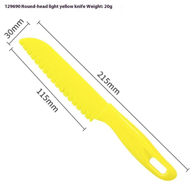 Round Head Light Yellow Knife