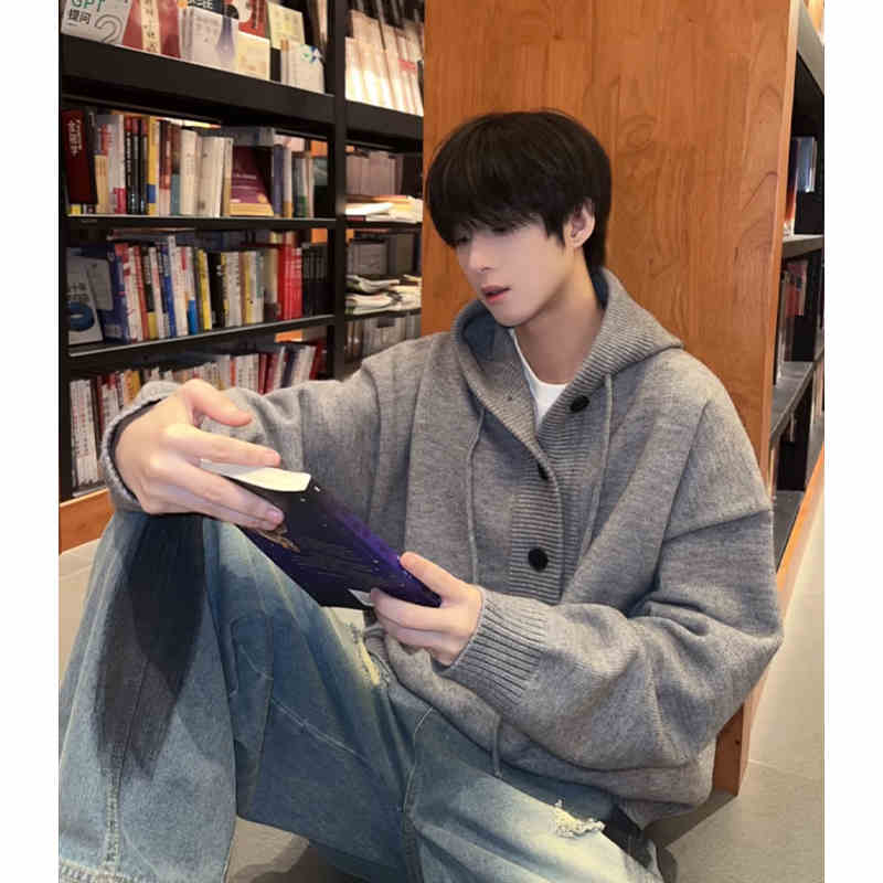 Hooded Sweater Men's Loose Couple Sweater Coat