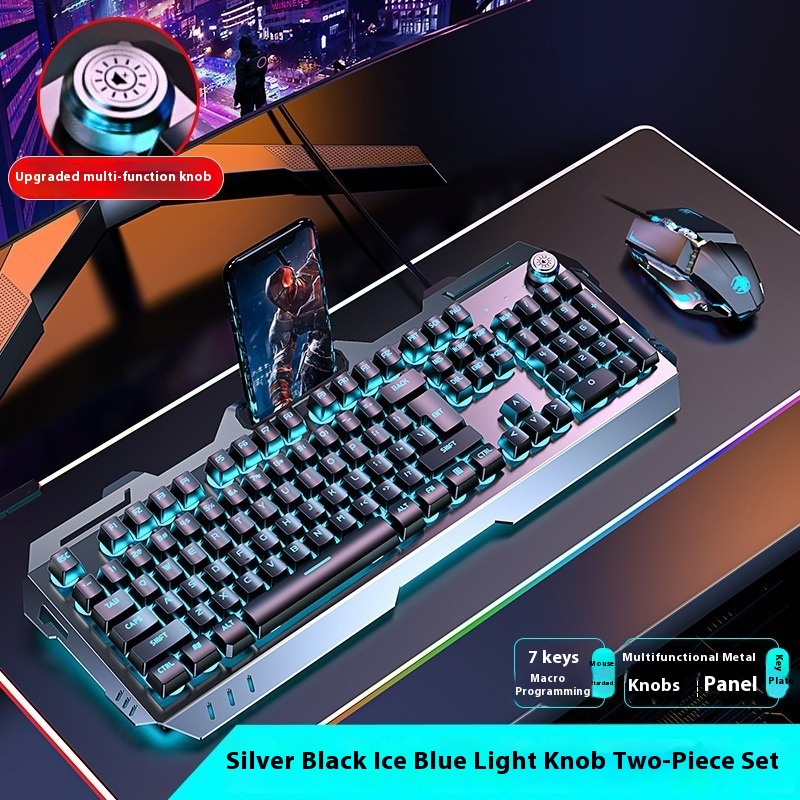 Gray Ice Blue Light G9 Mouse