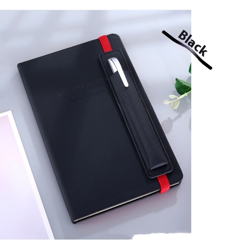 A5 Strap Notebook Pen Insert Leather Surface - Image 15