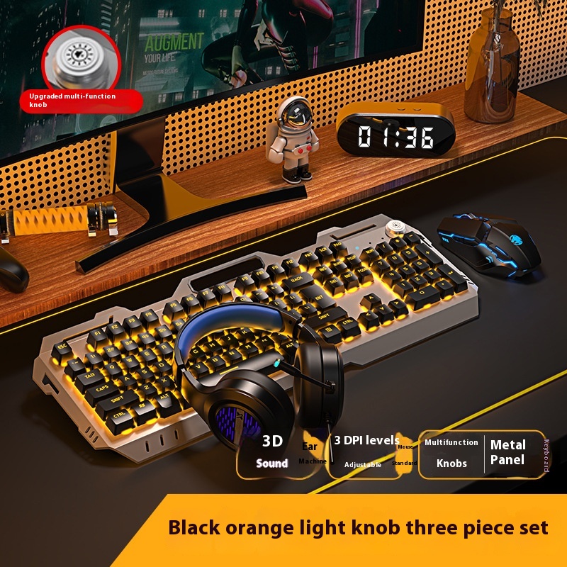 Silver Black Orange 2 Sets