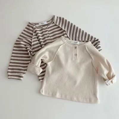 Casual All-matching Striped Top Simple