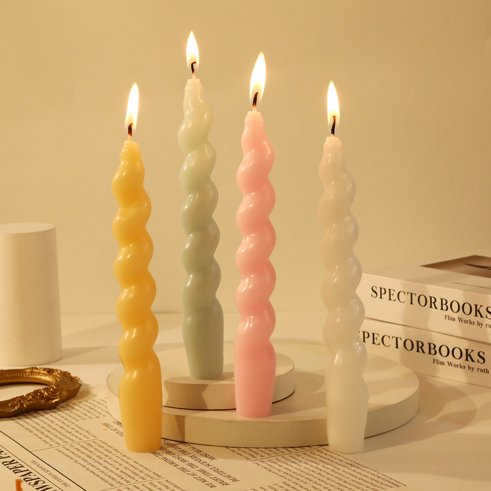 Title 2, Classic Color Thread Candle Household, long-las...