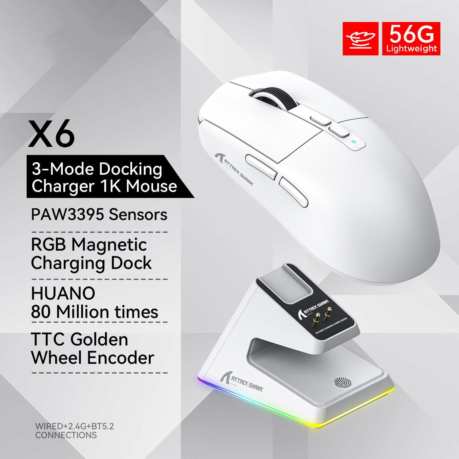 White With RGB Charging Set