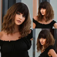 Wig Full-head Wig Bangs Short Curly Hair - A2 - View 1