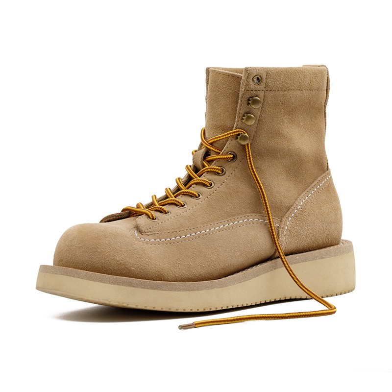 Title 2, Retro American Mid-top Suede Leather Boots