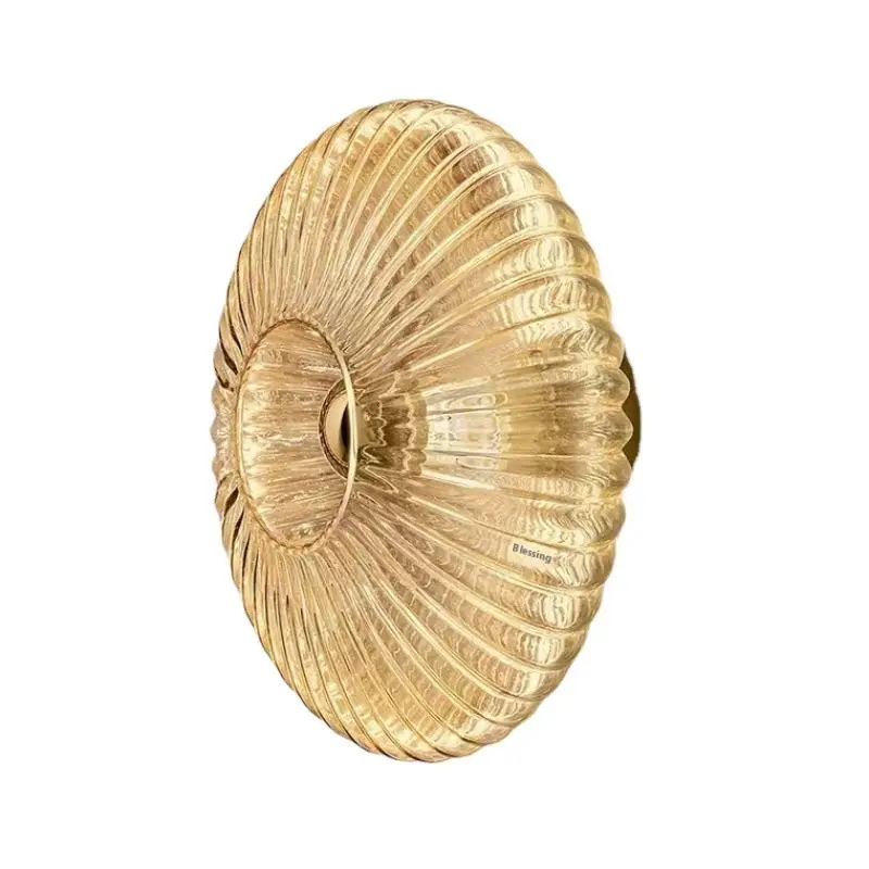French-style Mid-ancient Bauhaus Glass Wall Lamp