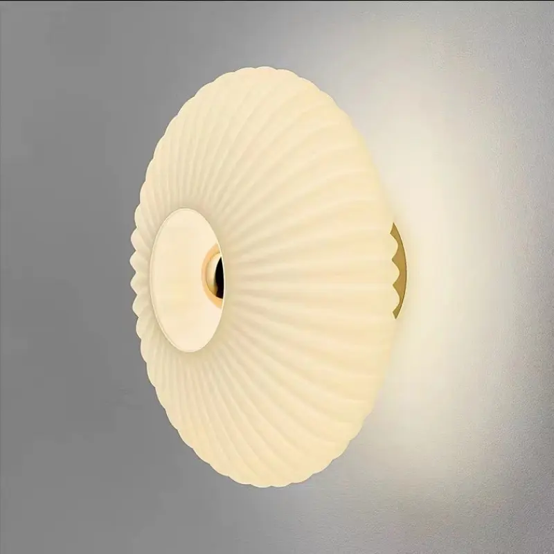French-style Mid-ancient Bauhaus Glass Wall Lamp