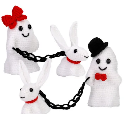 Chenille Doll Material Package Handmade DIY Crochet Woven Material Kit Pre Sale Little Ghost - Shop at LoveMi