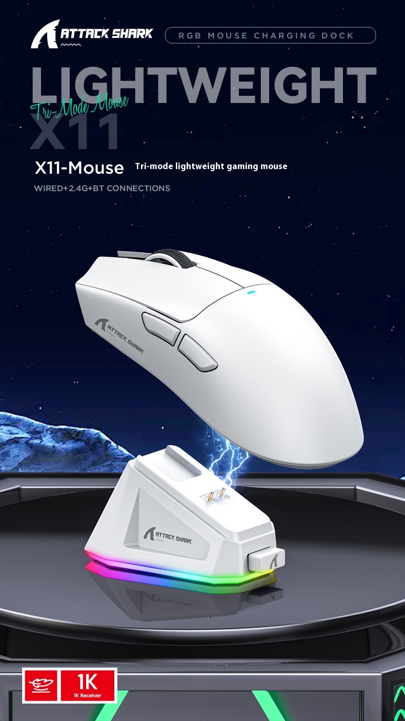 Title 1, X11 Lightweight Mouse Wired Wireless Bluetooth ...