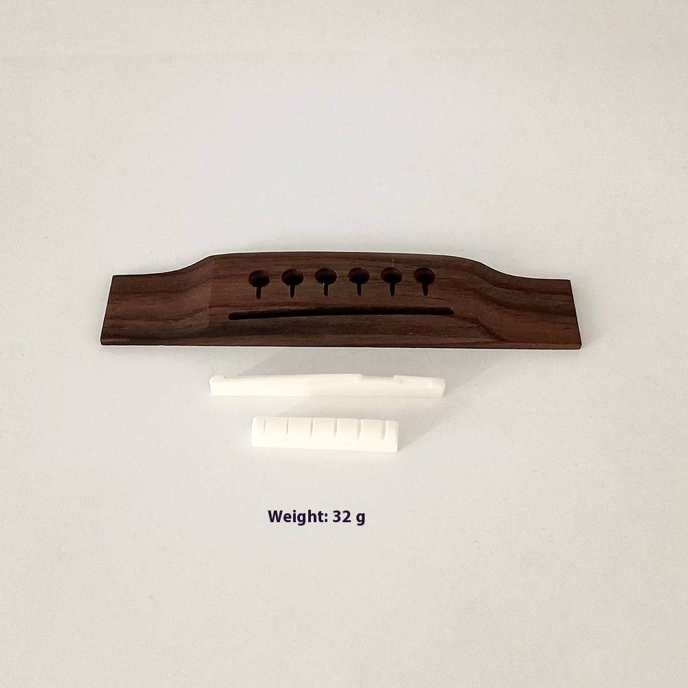 Title 7, Folk Guitar Bridge Code String Nail Nut Rosewood