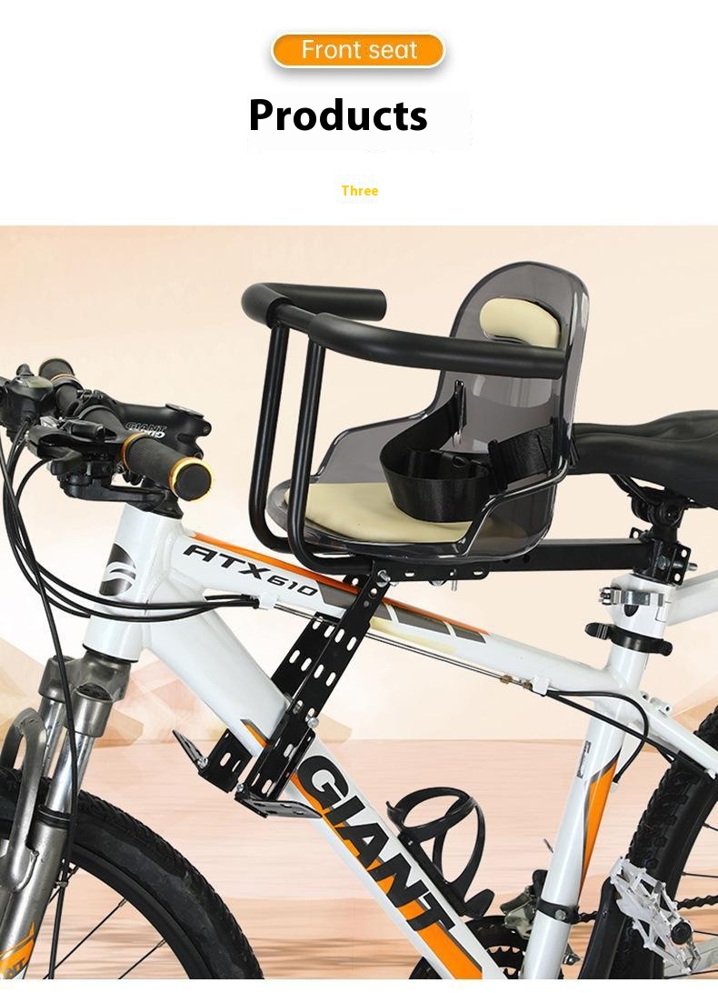 Title 5, Foldable Childrens Bicycle Front Seat Universa...