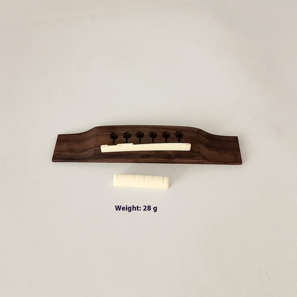 Title 6, Folk Guitar Bridge Code String Nail Nut Rosewood