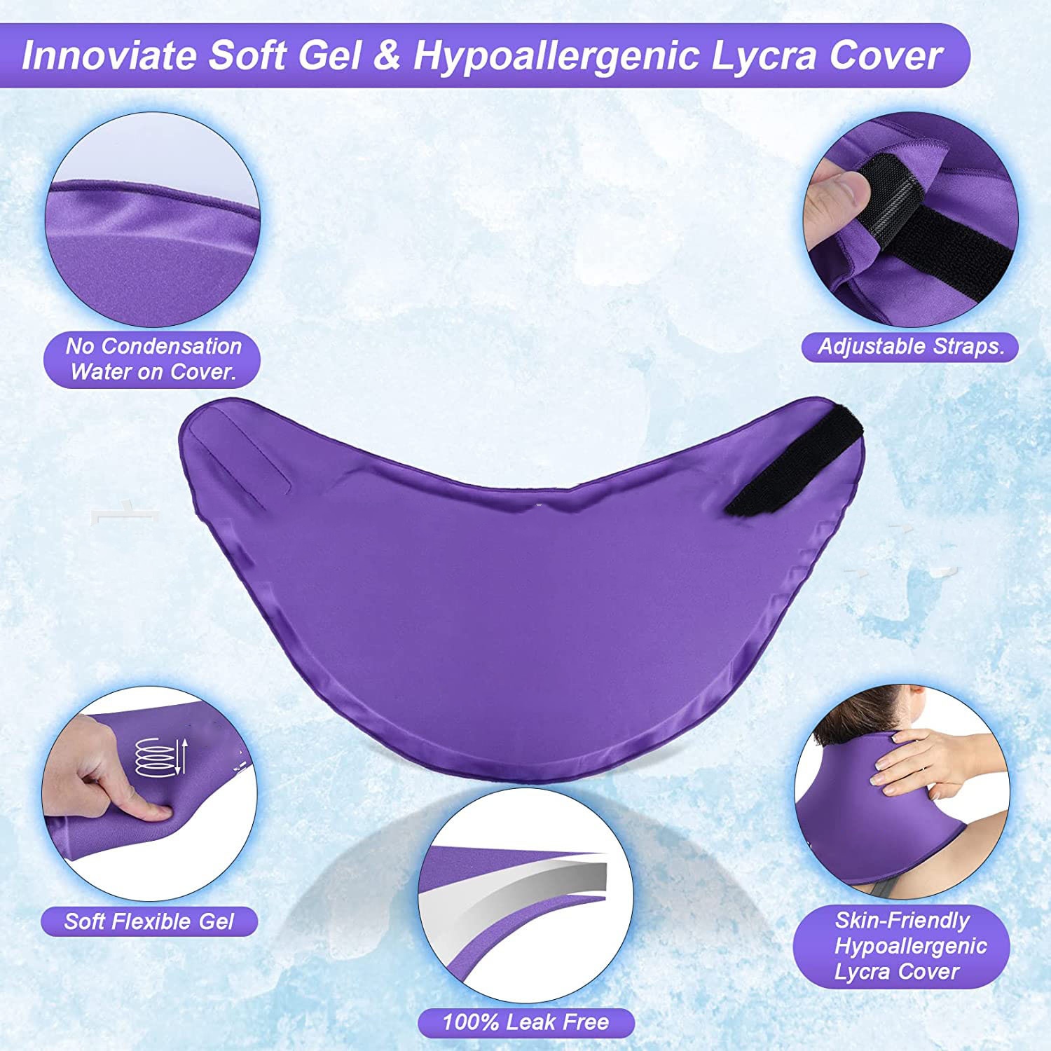 Title 2, Cold Compress Neck Ice Pack Gel Shawl