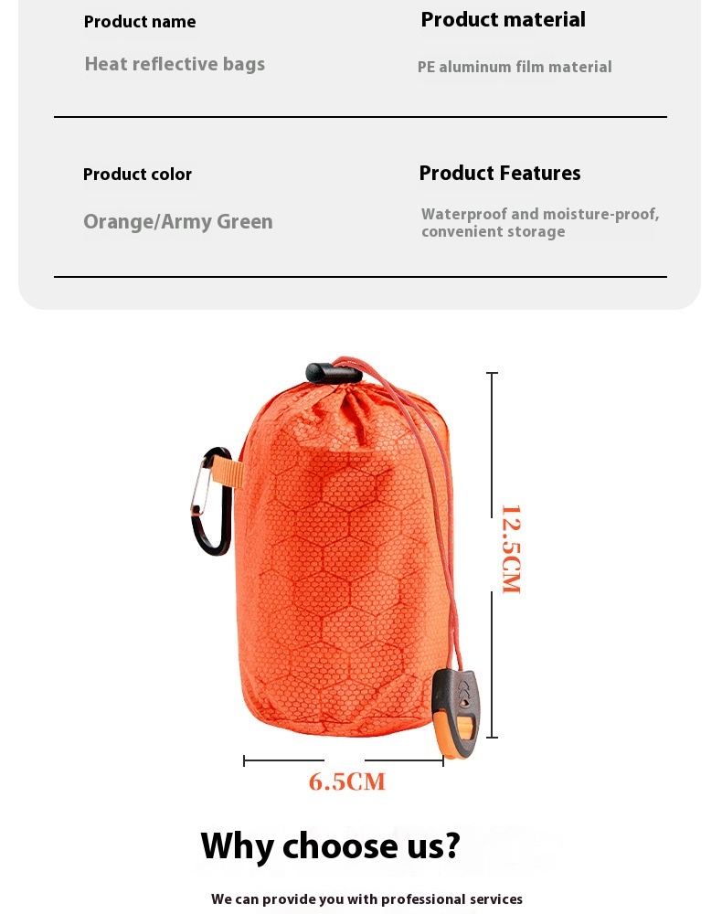 Title 4, Outdoor Emergency Waterproof Drawstring Tent wi...