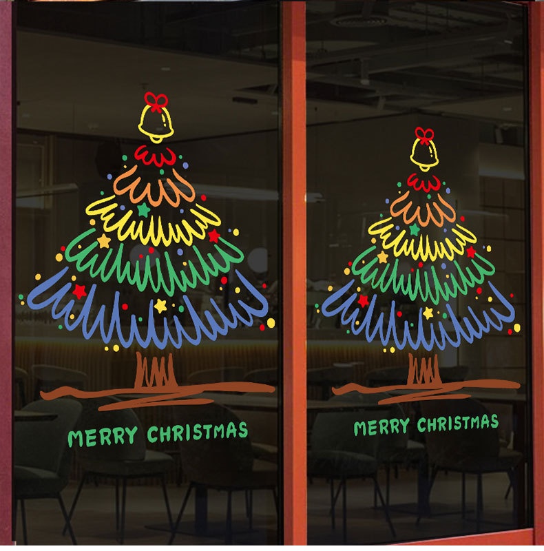 Title 5, Christmas Tree Glass Window Sticker