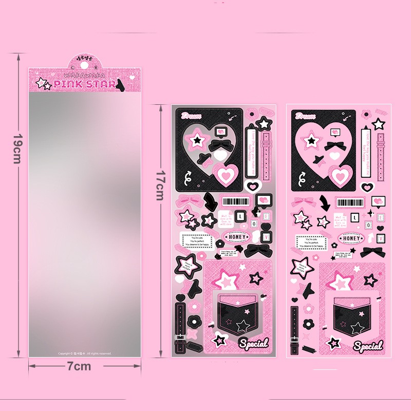 Pink Black Love Frame